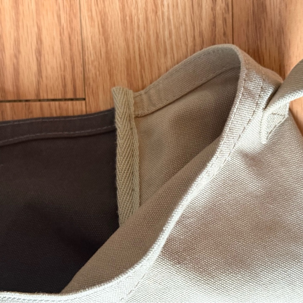 Alternative Apparel Cotton Shopper Tote Bag Canvas Duck Leather Tabs - Picture 11 of 13